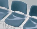 Nr. 72: MATRIX system stablestol er en elegant designet multifunktionel stol, som med sit specielle ergonomiske sde og rygudformning byder p optimal siddekomfort og en helt enestende stabletthed. Den lette, elegante stol har en stelstyrke (10 rs garanti), der gr den lige velegnet til brug i konferencelokaler, multisale, kantiner m.v. hvor inventaret tit er udsat for hrdhndet behandling. Fs i pp kunststof i 18 farver samt i helpolstret version ogs bagside ryg. Fs ogs med inderside polstret sde- eller sde/ryg pad. Stel i 11 mm forkromet massivstl eller i epoxy farver. Tilbehr som kobling, skriveplade h & v, trdkurv,stablevogn for 45 stk pp stole/eller 20 med polstring og p gulv 15 stk i pp.. Ml stol: H: 82 cm., B: 49,5 ( 51,5 koblet), B: 65 (armstol), D: 52 cm.
Design: Thomas A Tolleson.